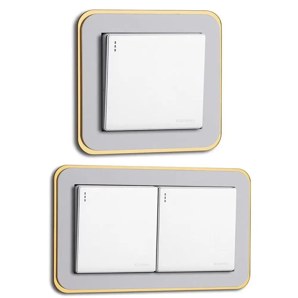 Anti-Dirty Switch Protective Cover Buckle Type Non-Adhesive Switch Sticker Protective Cover Switch Socket Decorative Frame Home