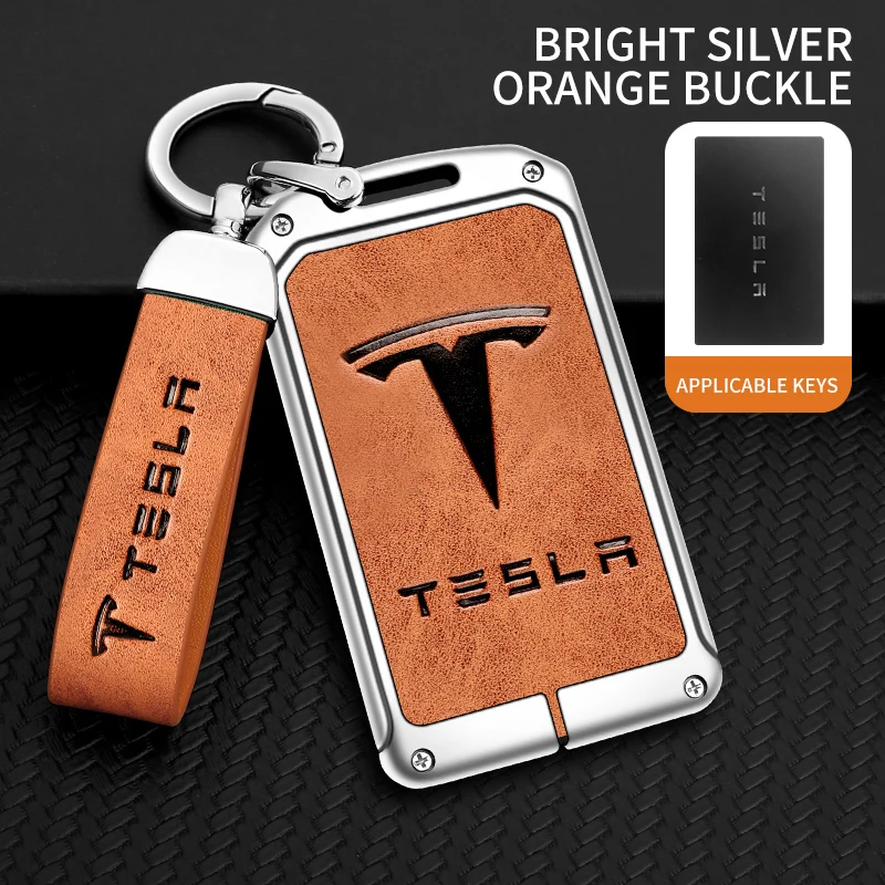 Zinc Alloy Car Smart NFC Card Key Case Cover Protector Holder Shell For Tesla Model 3 Model S Model X Model Y Auto Accessories