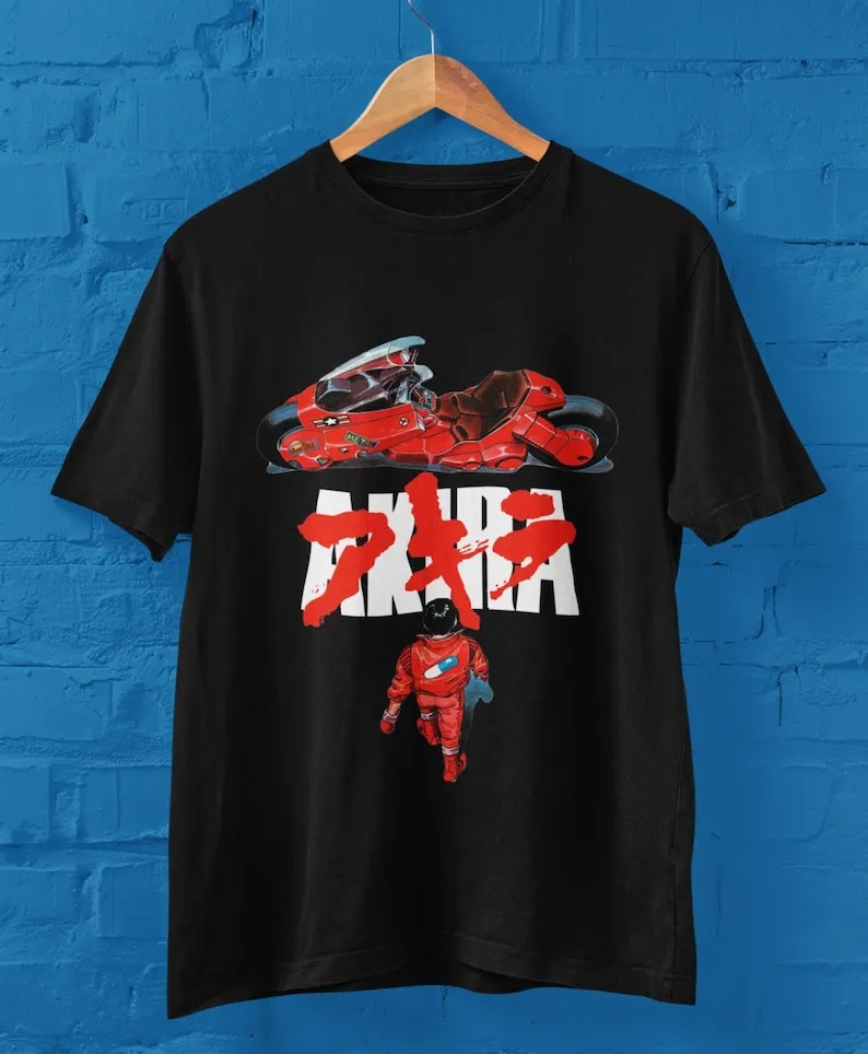 

Akira Movie T-Shirt, Japanese Anime Crewneck Tee Shirt Gift for Anime Lovers, Cool Geeks Nerds, Men&Women, Birthday Valentine Ch