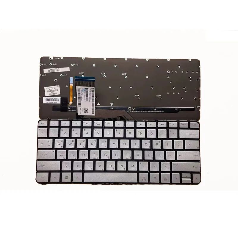 New KR/TR/PO/NE/BE/SP Backlight Backlit Keyboard For HP SpectreX360 13-4000 13-4001 13T-4000 TPN-Q157 Q213 Silver Color