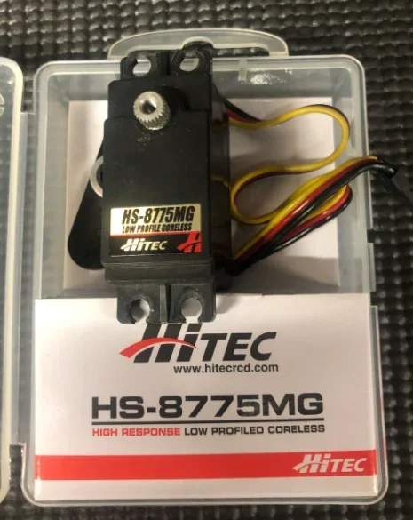 Hitec HS-8775MG Servo sin núcleo de perfil bajo ultraresolución/respuesta. Meta HRC38775