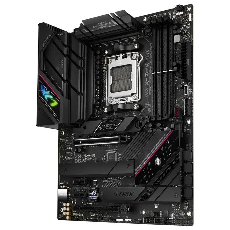 ASUS ROG STRIX B650E-F GAMING WIFI AMD B650 AM5 Motherboard DDR5 192GB M.2 ATX support Ryzen 5 9600X Ryzen 5 8500G Ryzen 9 7900 view 3