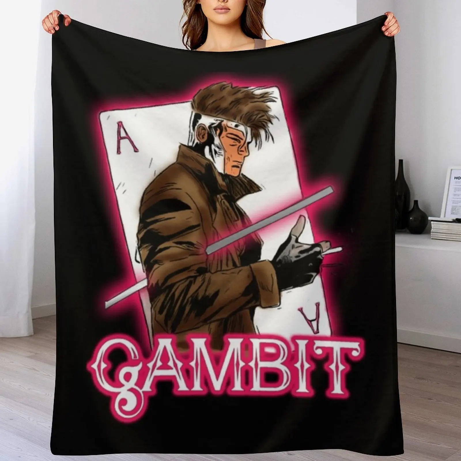 

Gambit Xmen T-ShirtGambit Throw Blanket valentine gift ideas Thermals For Travel Luxury Brand Blankets