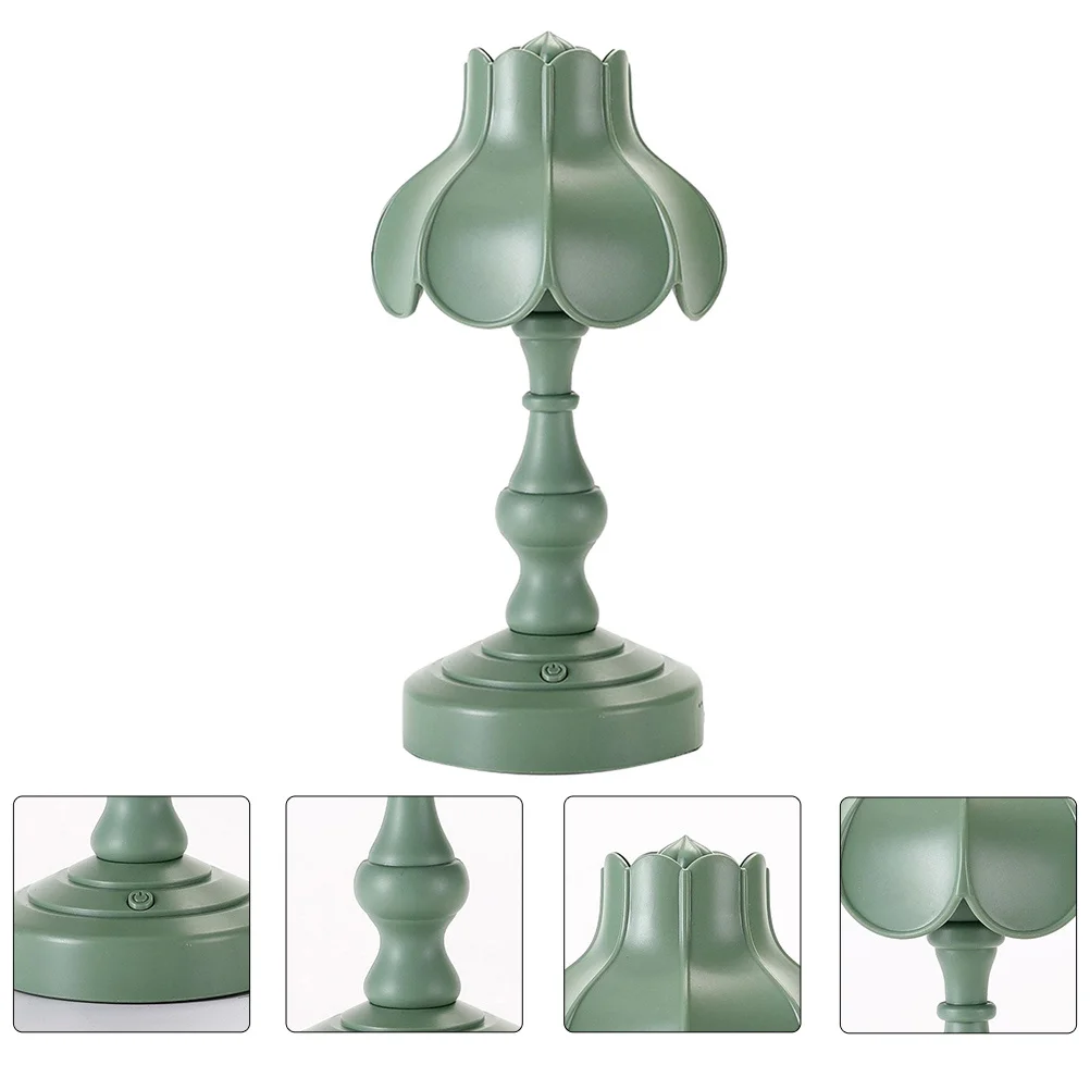 1 قطعة لوتس ضوء الليل Usb شحن أباجورة الإبداعية سطح المكتب مصباح لغرفة النوم غرفة المعيشة منضدة ديكور مصباح لتهيئة الجو #3