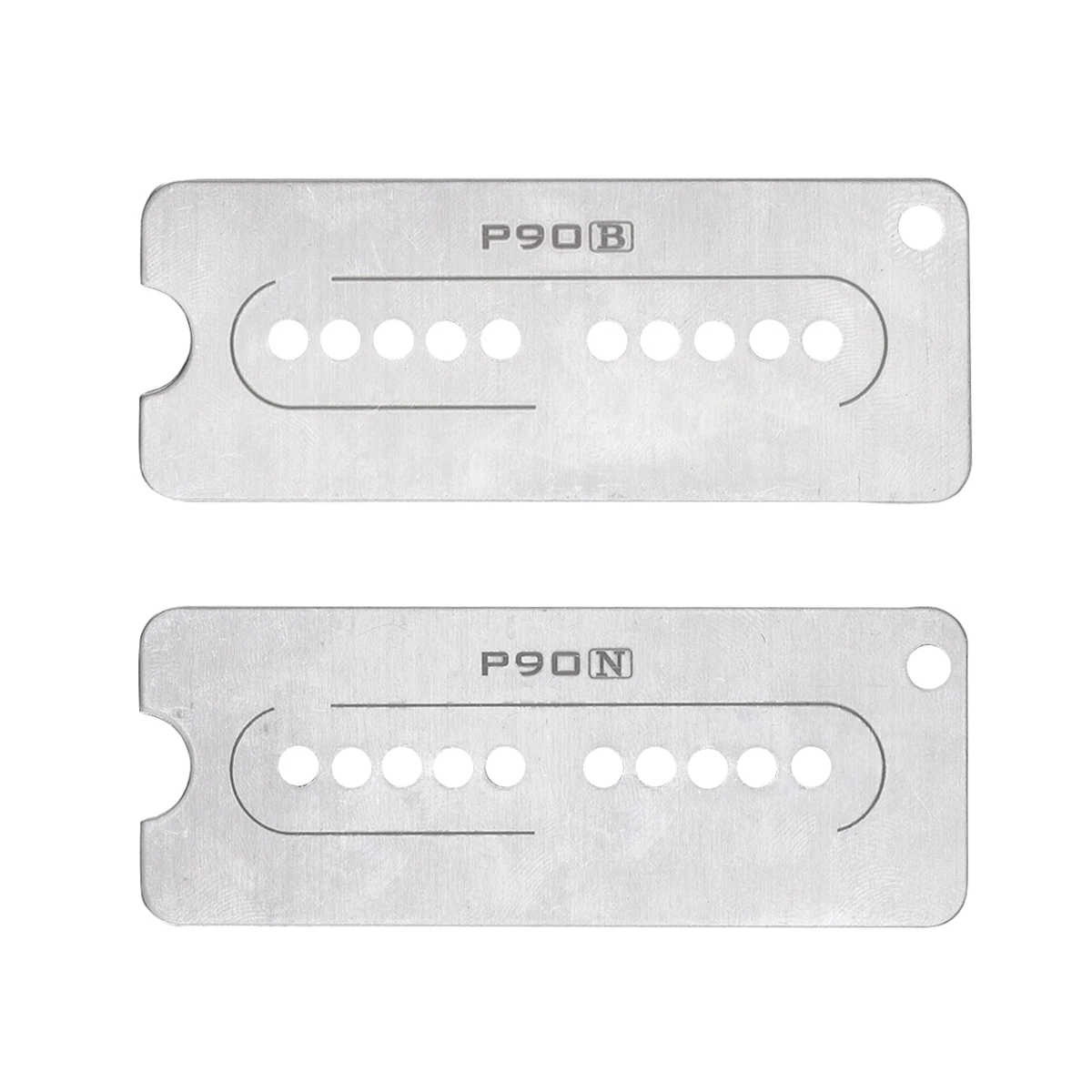 

2 pcs Guitar Neck Bridge Pickup Base Plates 50mm 52mm Cupronickel Durable Use DIY Electric Humbucker Replacement