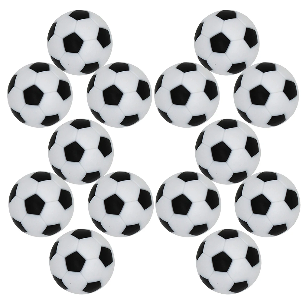 

14pcs Table Game Footballs Mini Table Football Balls Black White Kids Desk Soccer Game Accessories Durable Replacable