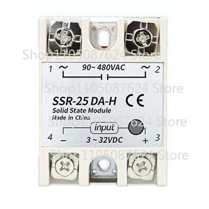 V  State Relay Module SSR-25DA-H High Voltage Resistance 90-480V