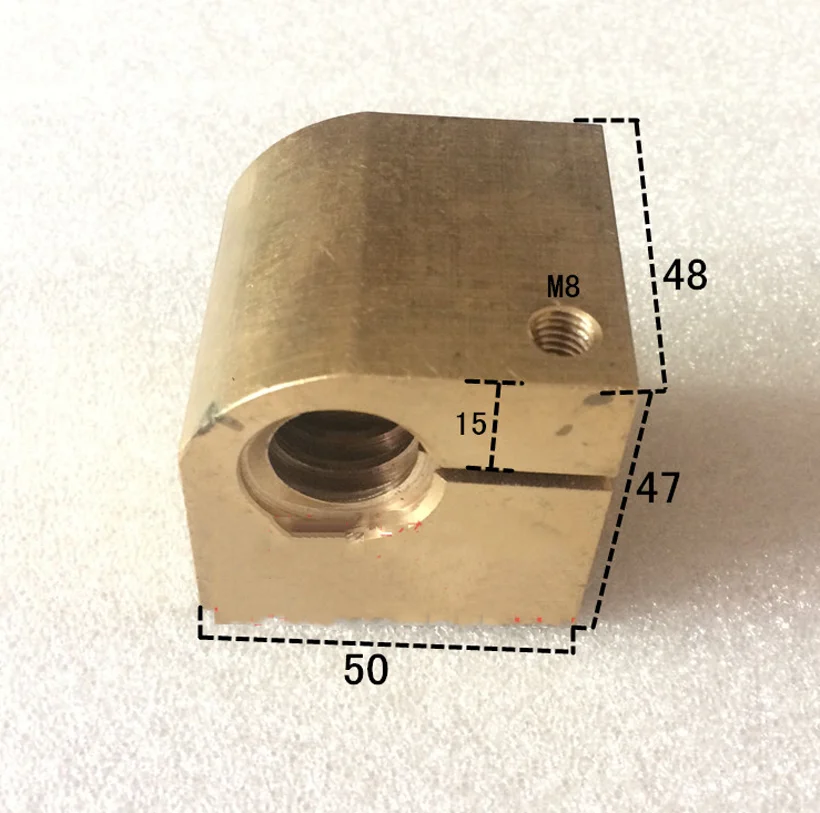 Dalian Lathe CD6140A Middle Pallet Screw Copper Nut CD6240A Middle Screw CD6150A