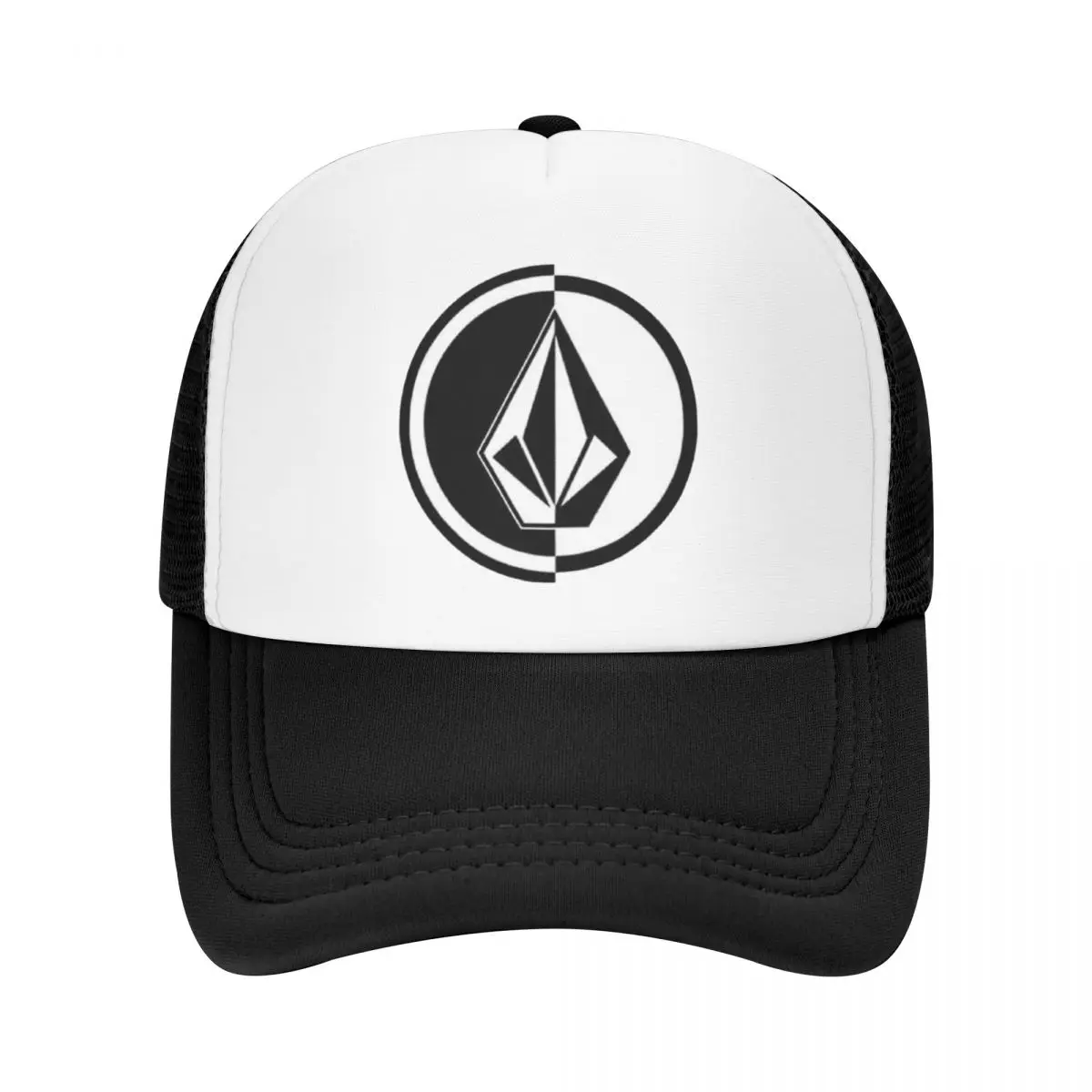 Adult Half Diamond Volcom Trucker Hats Hip-Hop Mesh Baseball Cap Hat Adjustable Sports Cap