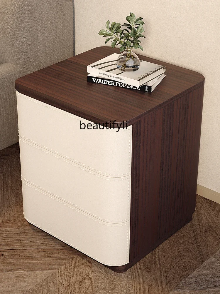 

smt03 Bedside Table Bedroom Bedside Cabinet Minimalist Modern Household Bedside Table Solid Wood Storage Cabinet
