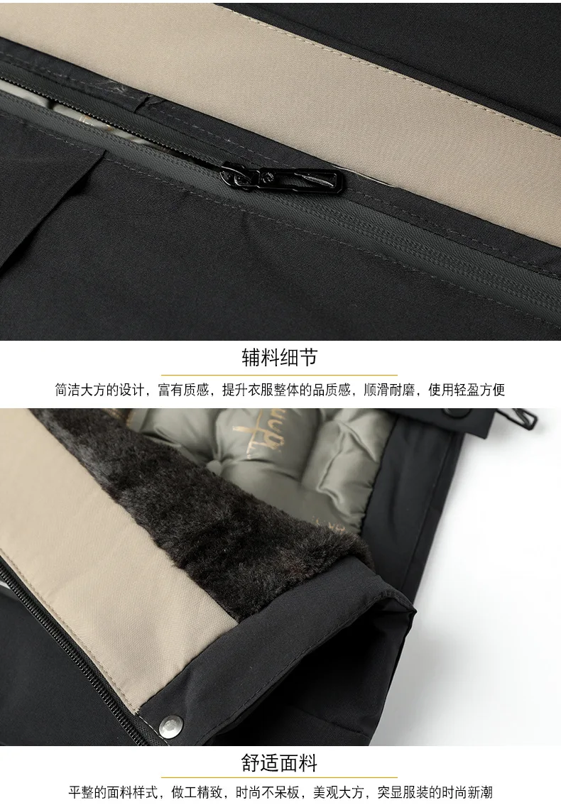 Winter New Arrival Middle Aged Men High Grade Thick Warm Down Cotton Coat Father Style Male Casual Business Outerwear For Daily