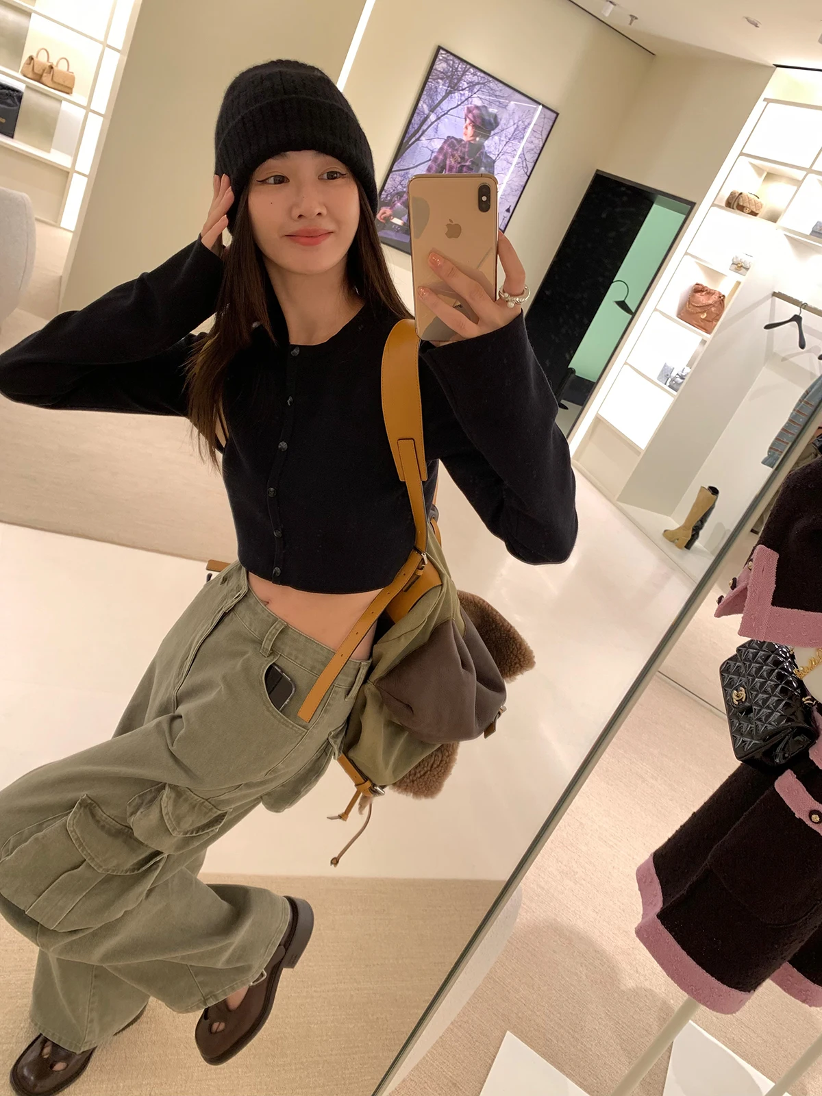 

Classic Vcruan Axi Faion House Open Cardigan Jaet Korean Sle ort Sve round Ne Polyester Fiber Autumn New Arrival