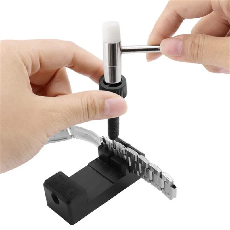 Watch Band Link Adjust Tool Slit Strap Bracelet Chain Pin Remover Adjuster Repair Tool Kit for Men/Women Watch Accessories