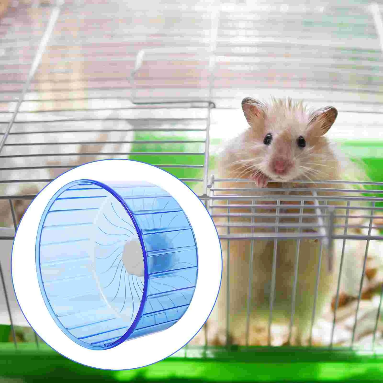 Silent Hamster Running Wheel 9 Inch Double Bearing Exercise Toy for Small Pets Smooth Edges Low Noise Healthy
