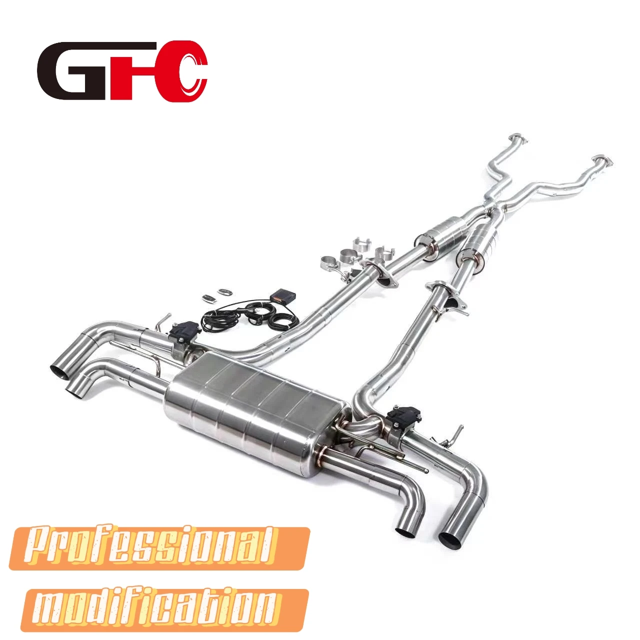 Exhaust Pipe for 2018-2025 Lexus LC500 5.0L with 304 SUS High-performance CatBack Exhaust System, customizable Exhaust tip