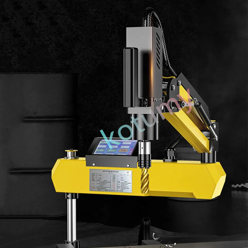 220V Electric Threading Machine Tapping Machine 600W ARM Servo Motor Tapper Tool Power Drilling Taps M3-M16 Touch Screen