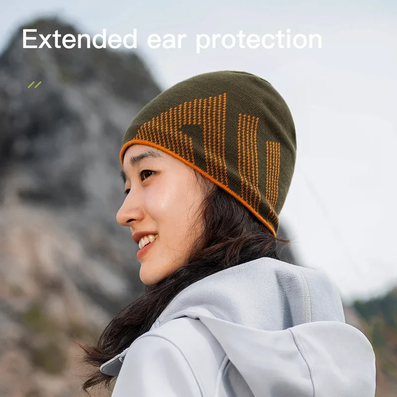 AONIJIE Winter Warm Soft Wool Cap Sports Knitted Hat Women Men Beanie Caps Running Jogging Cycling Skiing Camping Hiking Hats