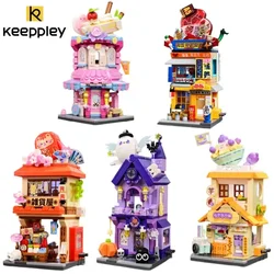 Keeppley Colorful Street View Season 5 Building Blocks Fun Building Models Assembled Toys Creative Gifts Home Decoration