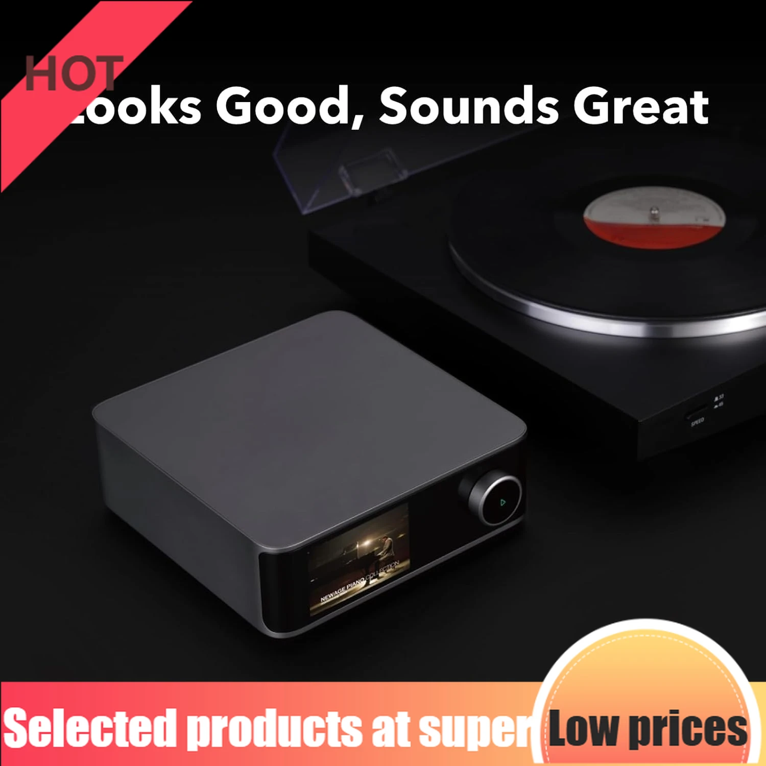 

Ультрасовременный музыкальный стример и цифровой предусилитель | 3,5-дюймовый сенсорный экран, совместим с Google Cast и Alexa, поддерживает потоковую передачу Spotify, Amazon M