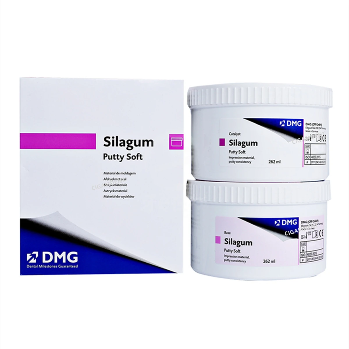 Silagum DMG Dental Silicone Soft Putty A Light-Body VPS Dentistry Impression Material Kit Heavy Body Rubber Dentist Supplies