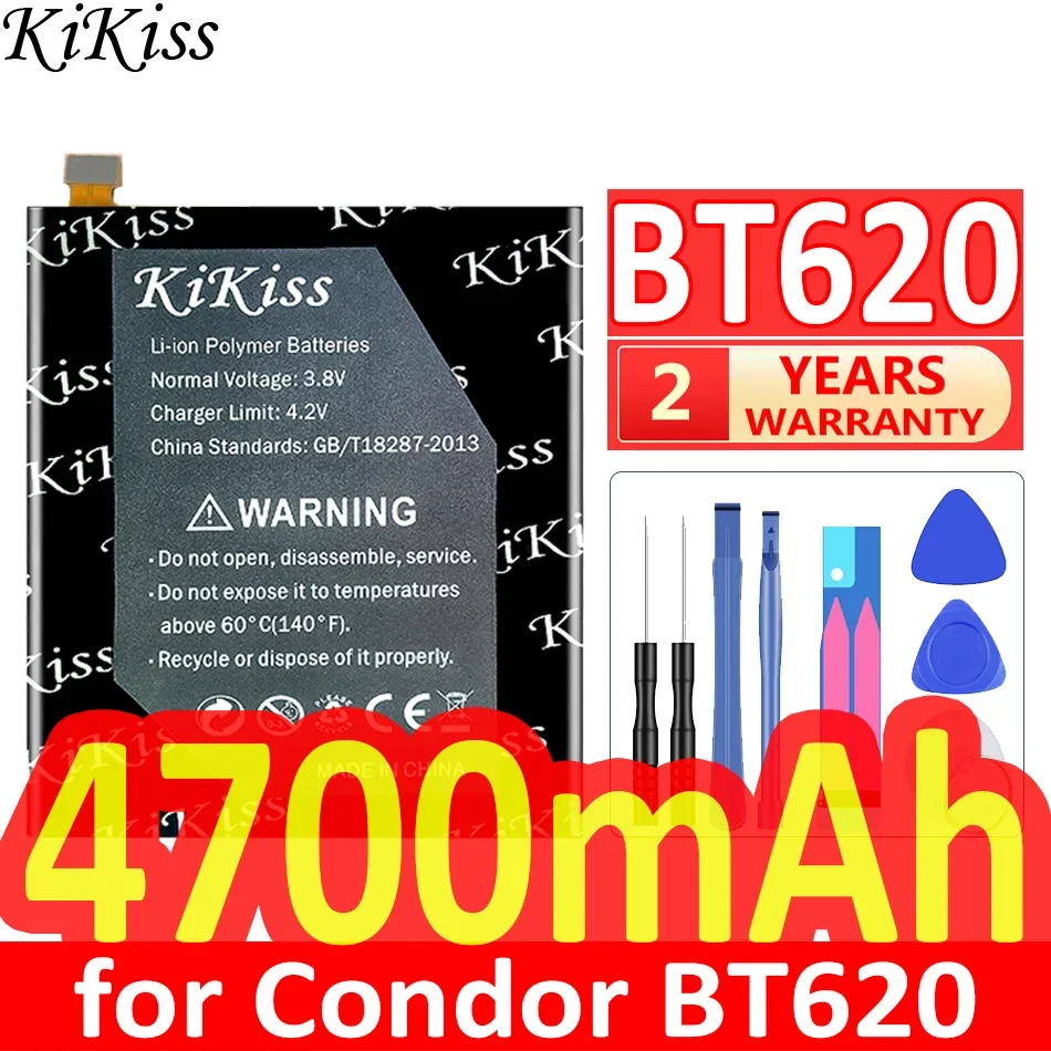 

Мощный аккумулятор KiKiss 4700 мАч для Condor BT620