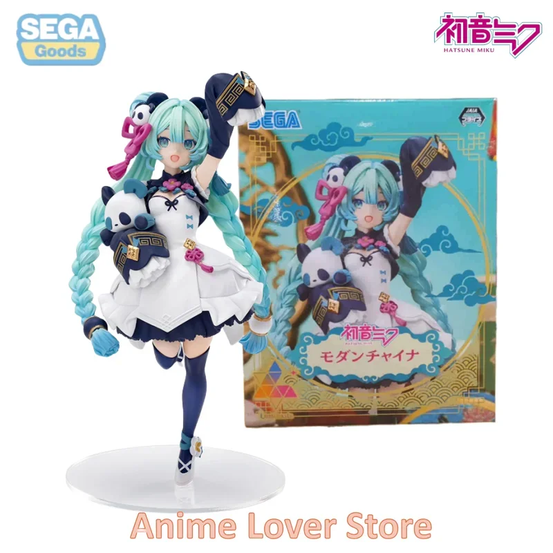 In Stock SEGA Original Hatsune Miku Luminasta Chinese National Style Fashion Ver. Anime Figure Toys for Kids Gift