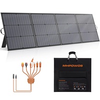 MHPOWOS 220W Foldable Solar Panel 20V Solar Charger for Ecoflow Bluetti ANKER Power station, IP67 Waterproof for Camping RV