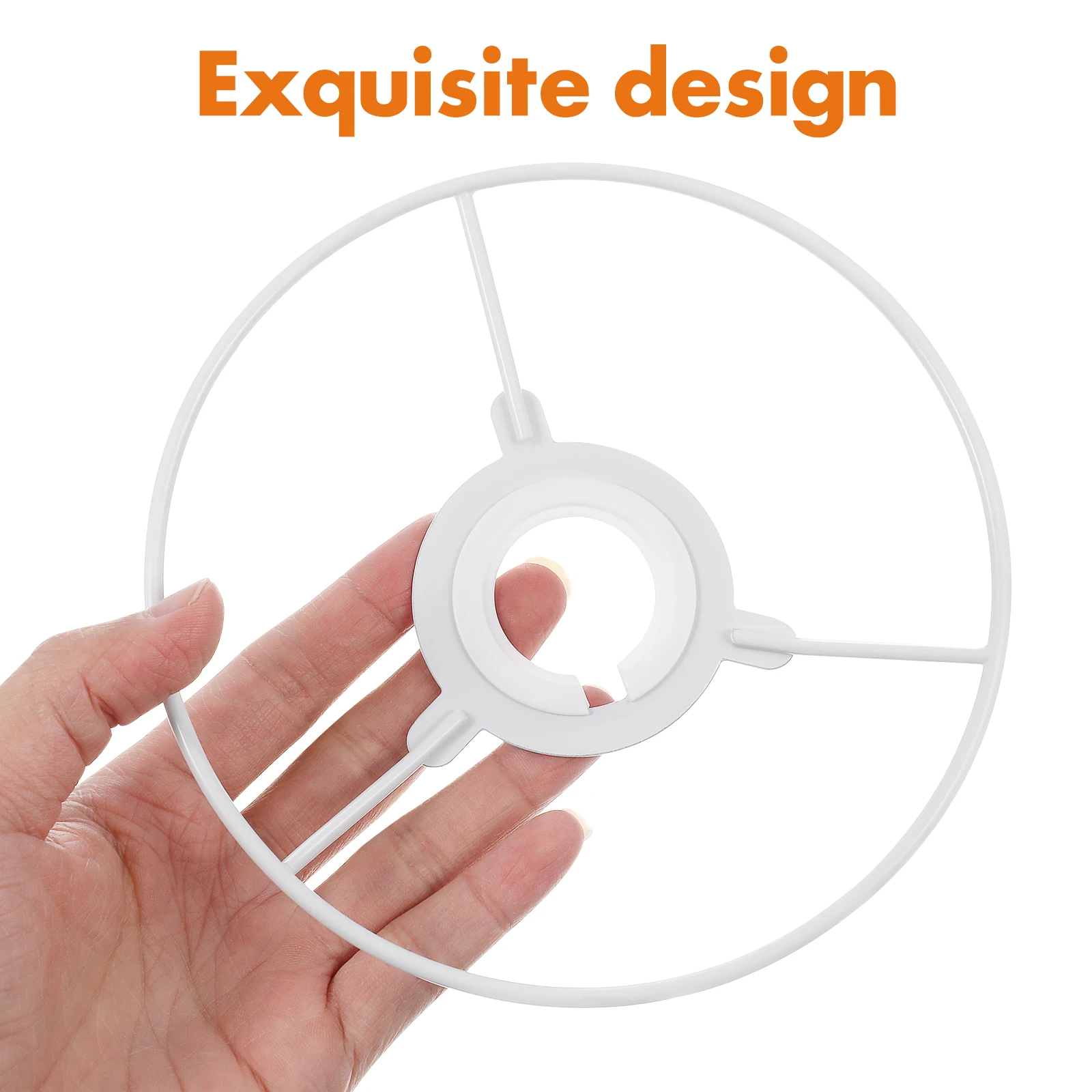 

Lamp Shade Frame 15CM Wire Holder for Table Lamp Vintage Metal Ring Support DIY Frames Light Cage Guard Practical