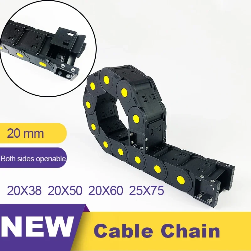 20x38 20x50 20x60 20x75 Nylon Towline 20 Nylon Mochine Towline Plastic Cable Chain Drag Chain 20*38 20*50 20*60 20*75