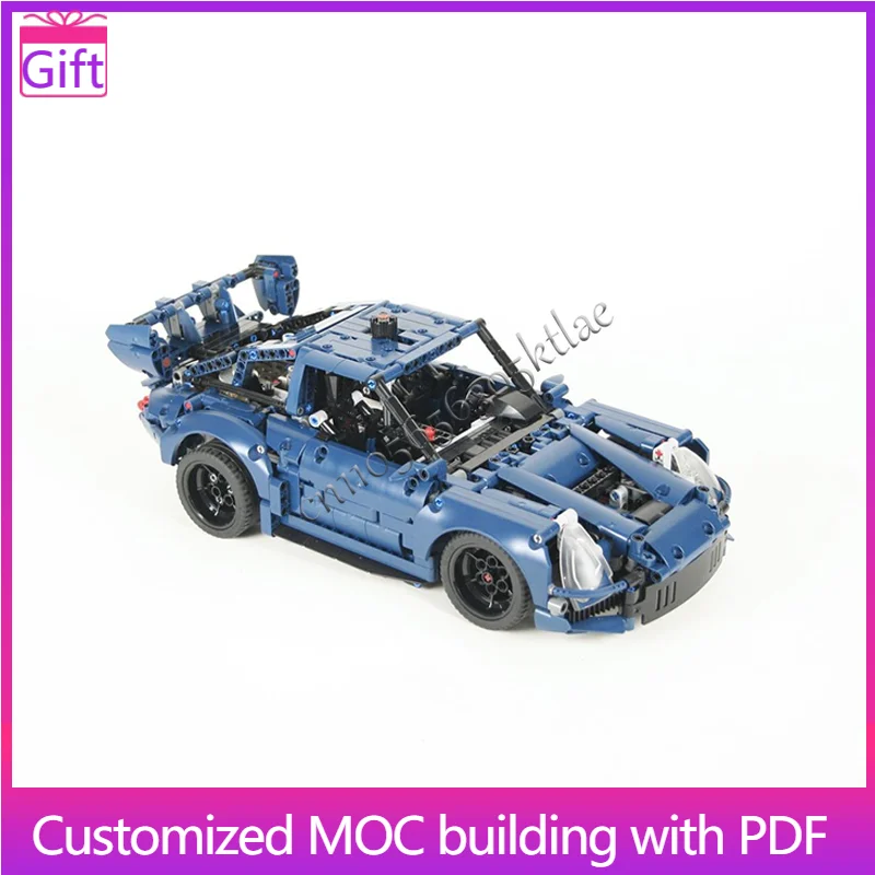 

1324PCS MOC Custom Made Technic Series Ford GT Racing Car Model Build Block Speed Vehicle Brick Creative Exquisite Birthday Gift