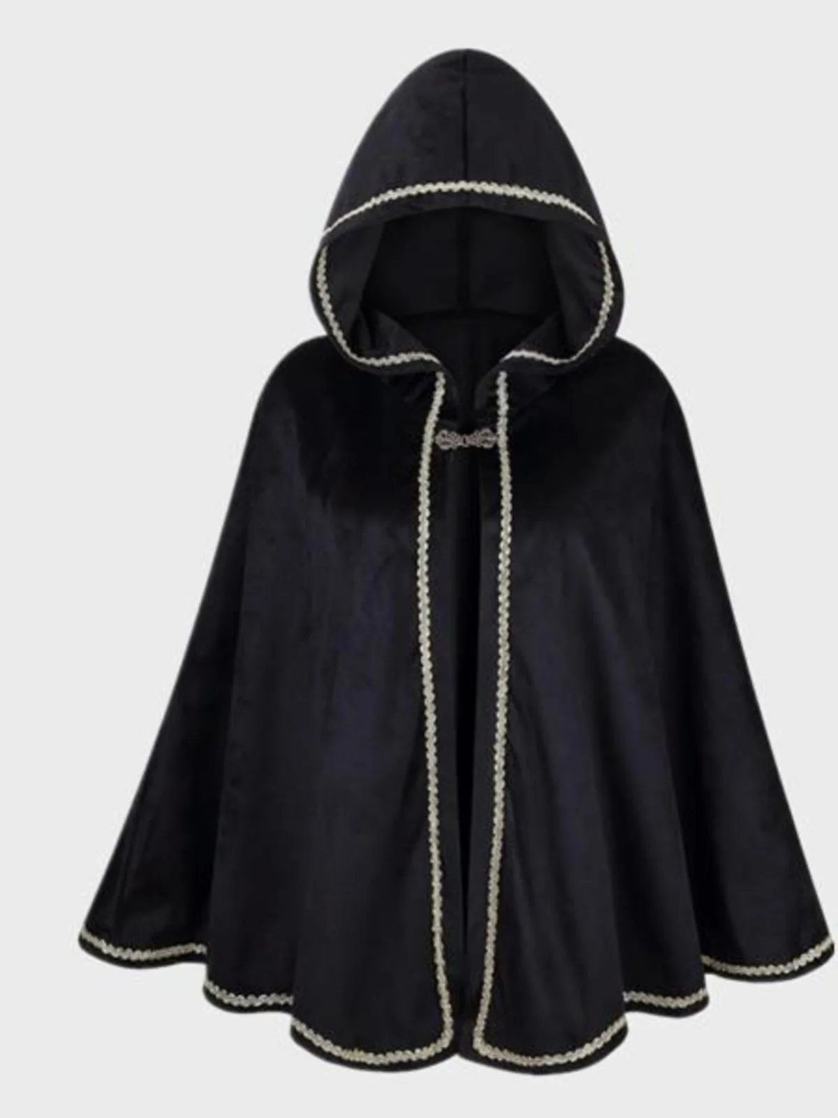 Renaissance à capuche ort cape assistant loween Victoria Sle femme ethnique Faion Polyester matériel saison d'automne