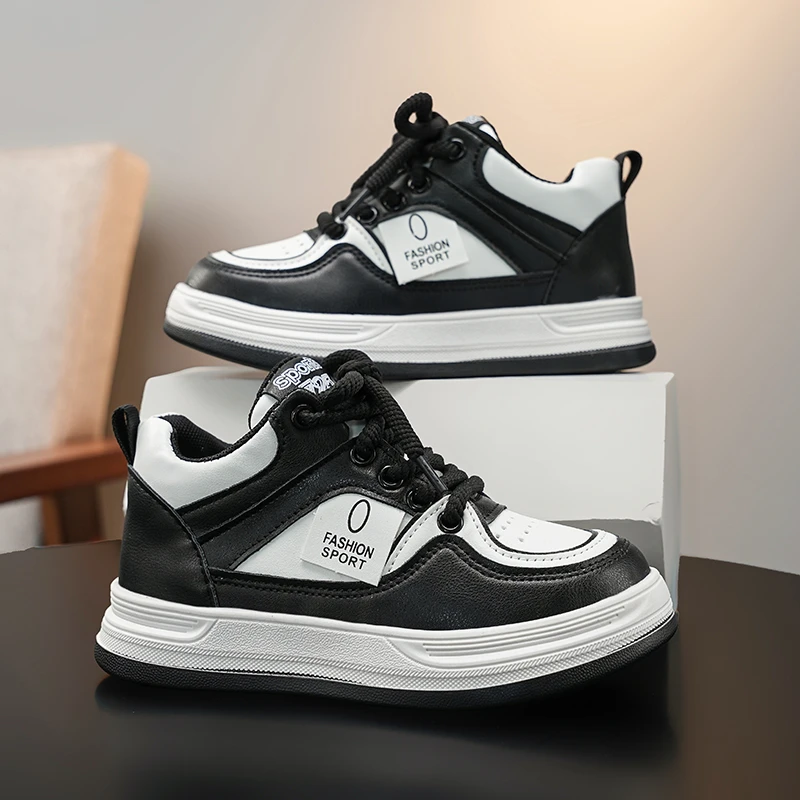 2025 Autumn New Children Sports Shoes Breathable Kids Basketball Shoes Soft Bottom Non-slip Students Running Shoes Handsome