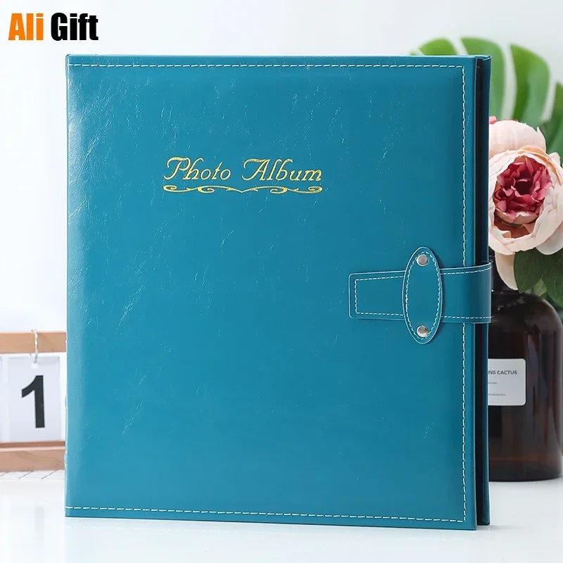 6 Inch 800 Pockets Insert  PU Leather Photo Album Large Capacity Family Baby Wedding Foto Albums Picture Book Gift for Friends