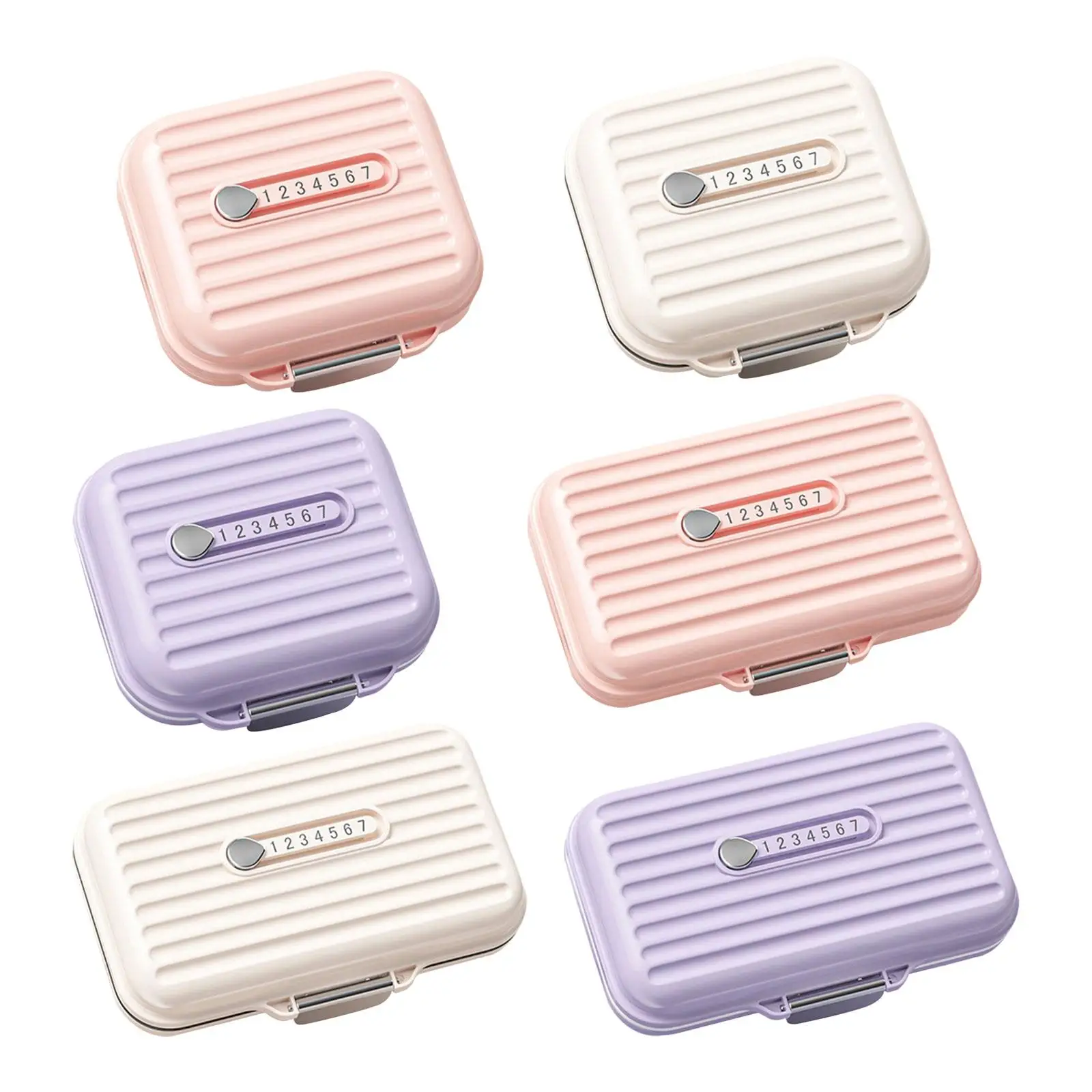 

Weekly Pill Holder Easy to Open Waterproof 7 Day Weekly Pill Container Organizer