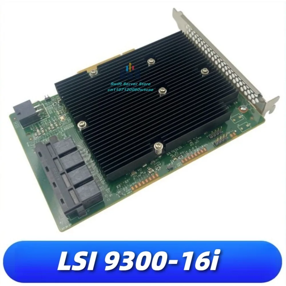 LSI 9300-16i P16 IT Mode HBA 16P 12G SAS/SATA PCIe3.0 x8 SFF-8643 for Server JBOD NAS