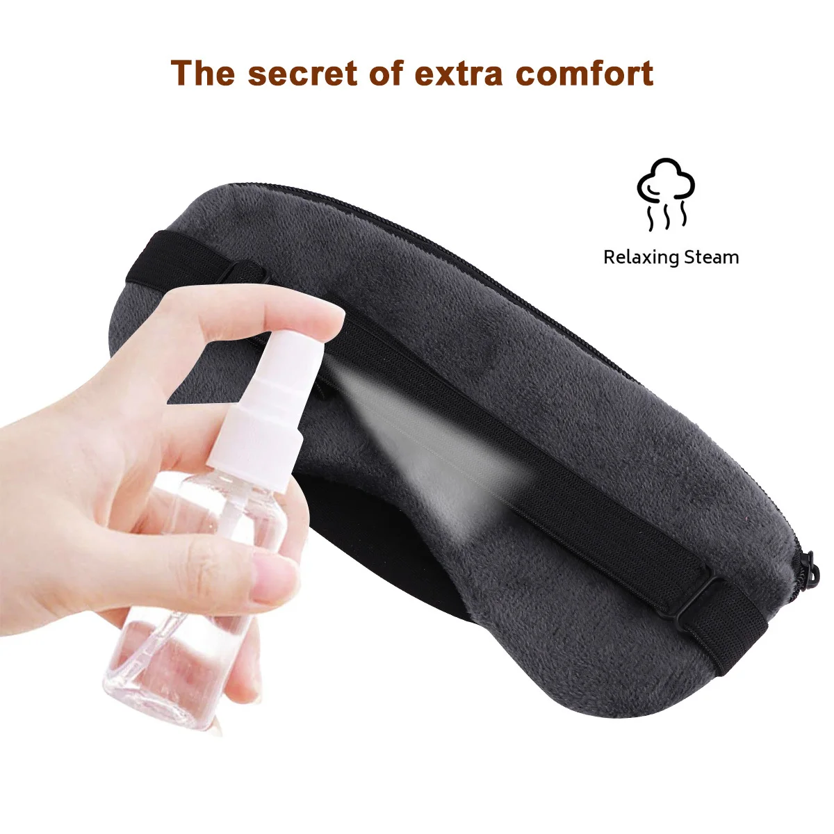 

1Pcs USB Steam Warm Eye Mask Rechargeable Heat Sleeping Protective Eye Mask Improve Circulation Relieve Dark Circles