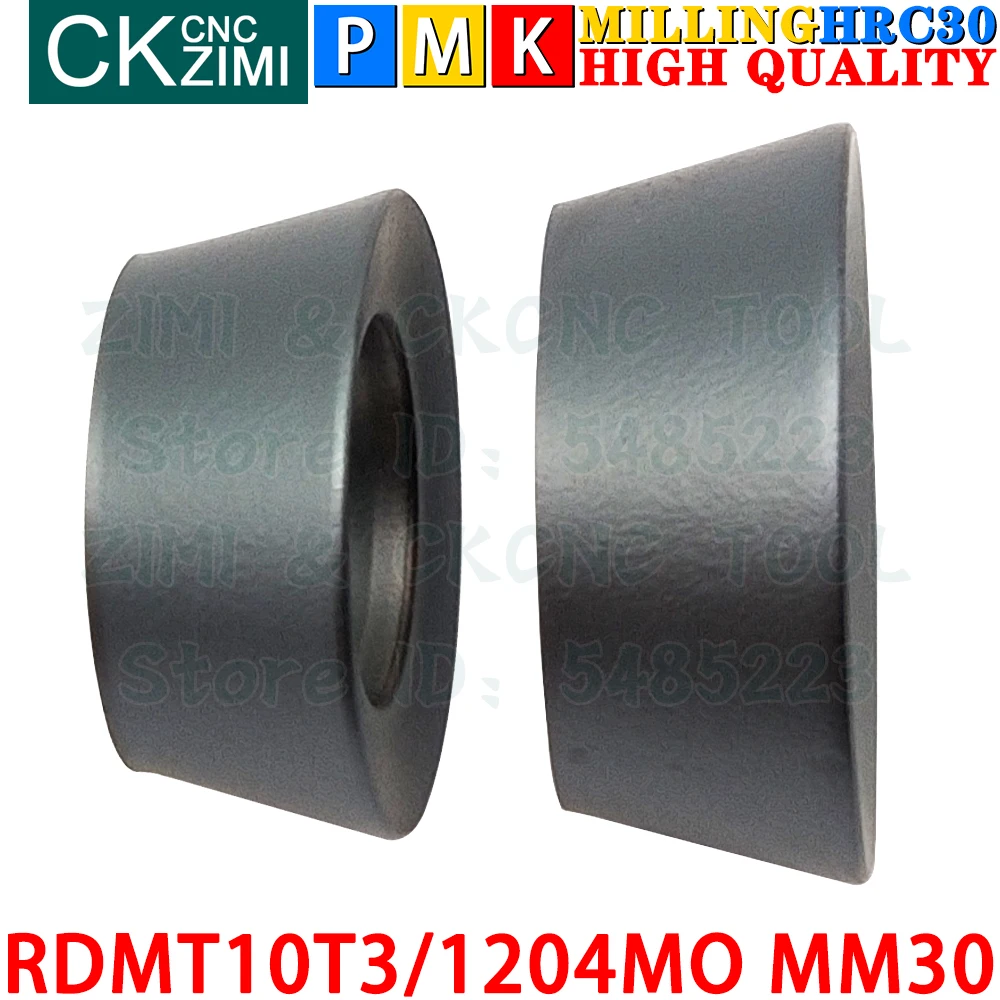RDMT10T3MO MM30 RDMT1204MO MM30 Sisipan Karbida Sisipan Penggilingan Wajah Sisipan Penggilingan Dapat Diindeks Alat Bubut RCMT RDMT10T3 RDMT1204 RDMT 10T3 RDMT 1204 MM10 MM30 CNC untuk Baja Tahan Karat
