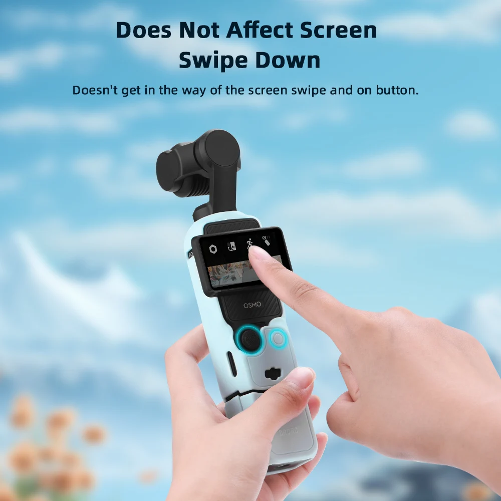 BRDRC Pocket 3 Silicone Cover Protective Case Lens Protector Scratch-Resistant Sleeve Skin for DJI OSMO Pocket 3 Accessories