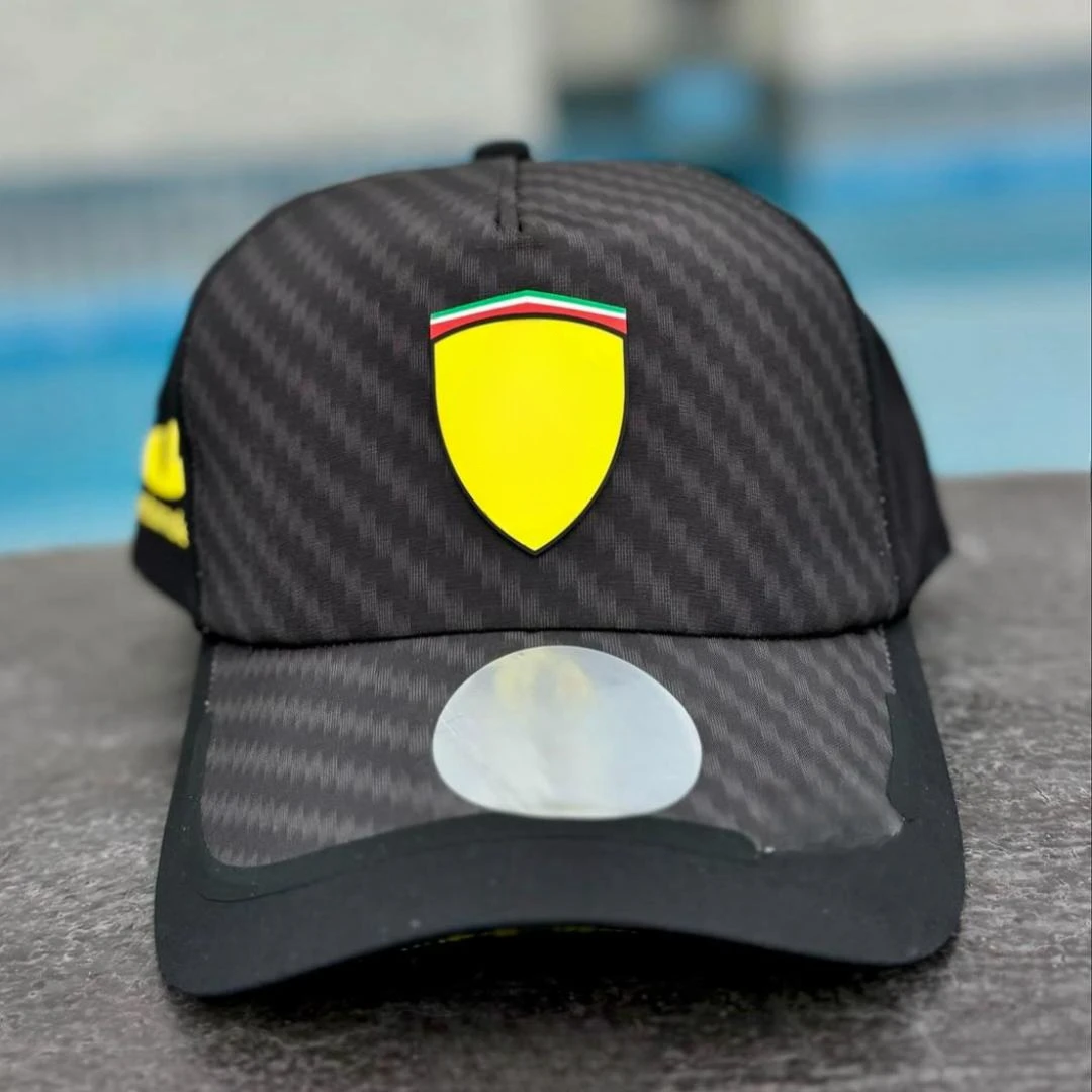 SF 2024 F1 Scuderia Team Cap Charles Leclerc Carlos Sainz Italian GP Monza Special Edition Cap Baseball Hat Monaco Spain GP Cap