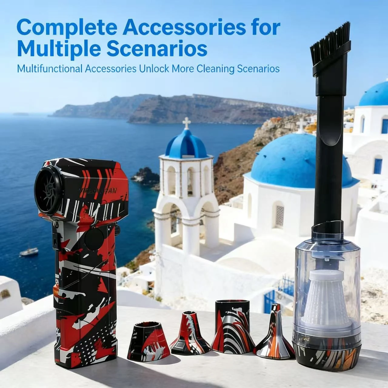 

L5 MAX Turbo Jet Blower 550000RPM Motor Turbo Fan Wind Powerful Air Blower Brushless Speed 75m/s 10000mAh Strong wind force