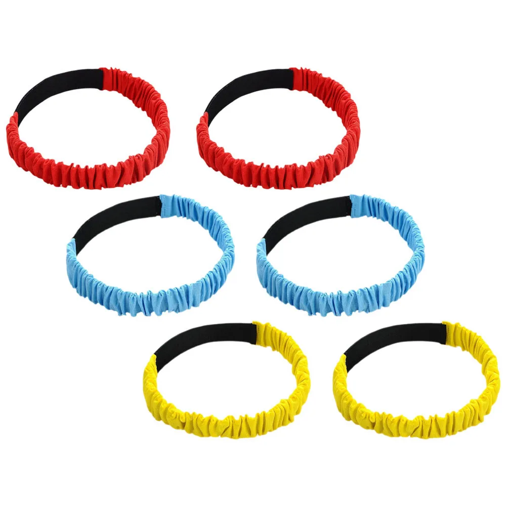 

6 Pcs Legged Race Bright Color Elastic Tie Ropes Comfortable Family Games Outdoor Activities Kids Adults