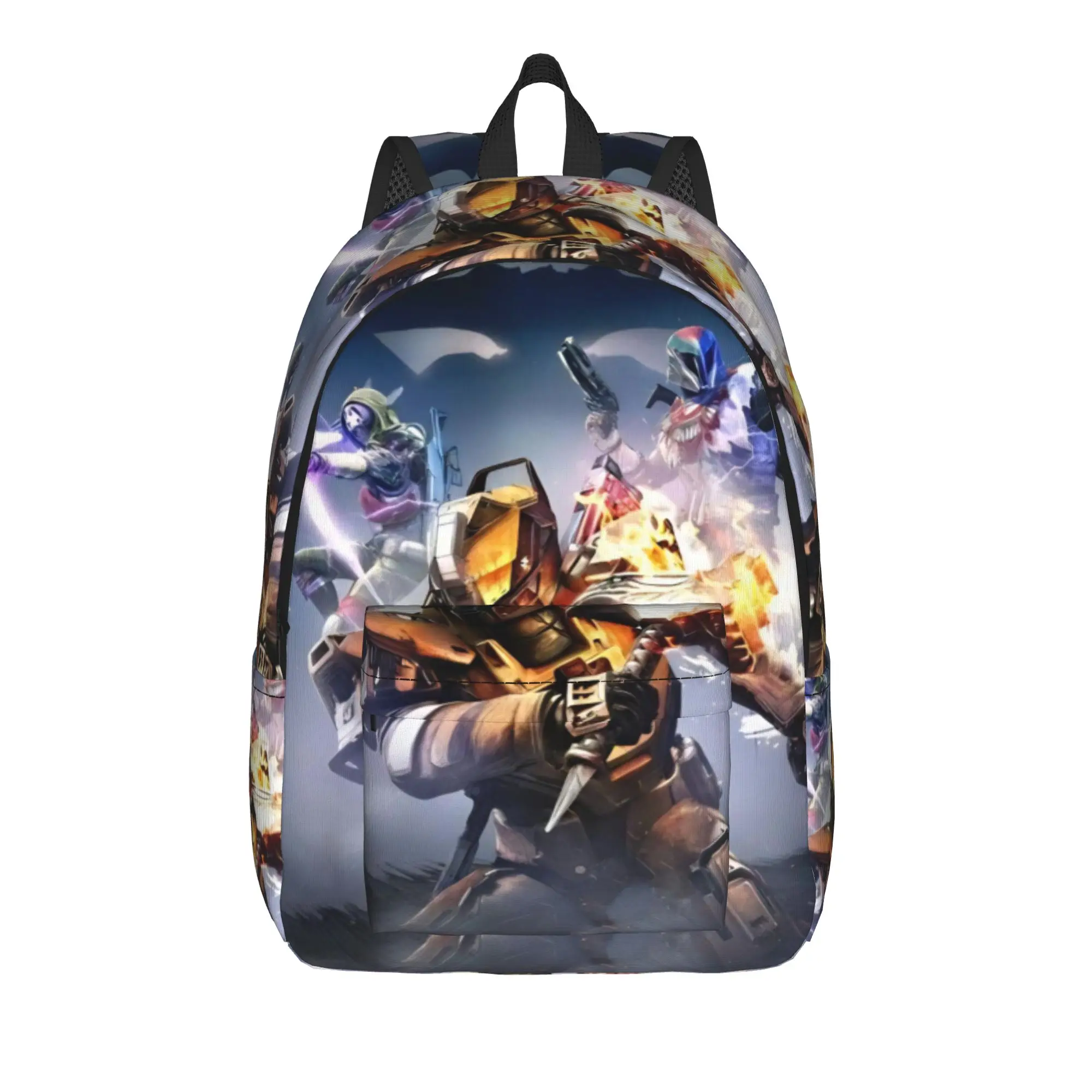 Destiny 2 Games Sac à dos pour hommes et femmes, sac à dos cool pour étudiants et professionnels, sac à bandoulière pour ordinateur portable, pour l'extérieur