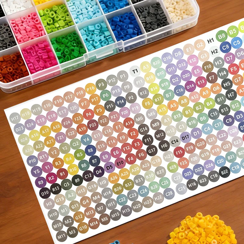 264 pegatinas a todo color, accesorios para rompecabezas DIY, cuentas para rompecabezas, pegatinas de números de colores de fusión en caliente, pegatinas a todo color