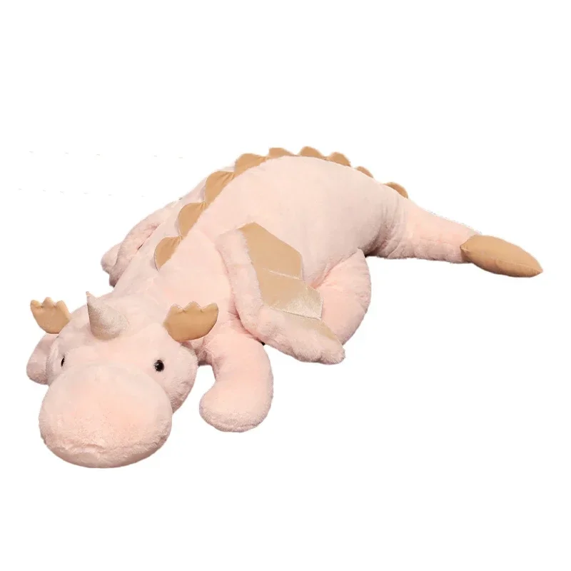 Giant Soft Plush Toy Little Snow Dragon Plush Toy White Dinosaur Stuffed Animal Toy Soft Doll Toys Birthday Gift for Children