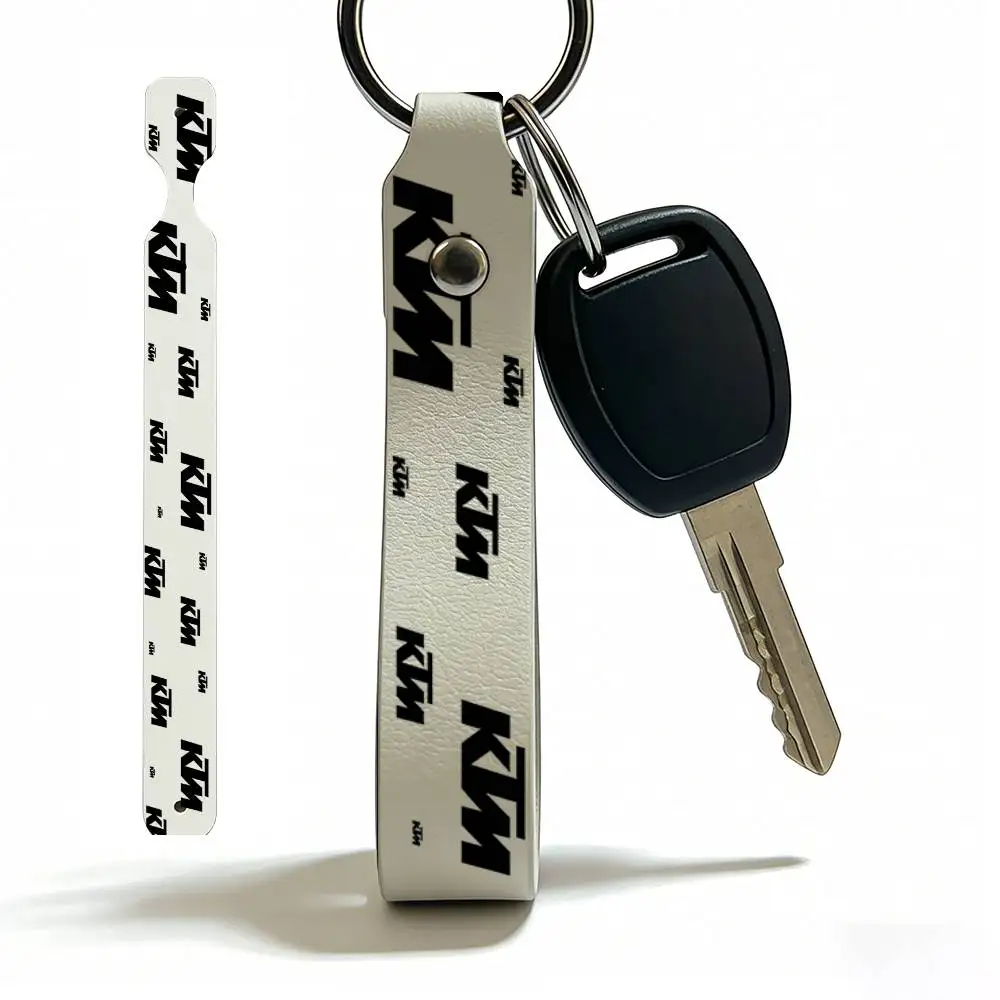 

Брелок для ключей из искусственной кожи для мотоциклов KTM, универсальный держатель для ключей для мотоциклов, подарок для мужчин-райдеров