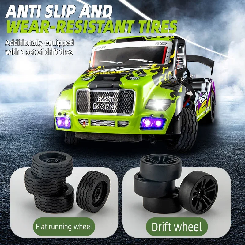 32 cm platte running high-speed rc drift auto, 2.4G afstandsbediening auto, tractor rc vrachtwagen, kawaii sticker, rc auto kinderen speelgoed, grappige geschenken