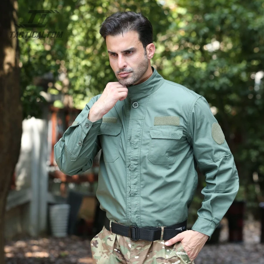 

Тактическая боевая рубашка с длинными рукавами Tom, летняя/осенняя мужская рубашка, многофункциональная дышащая удобная уличная деловая рубашка