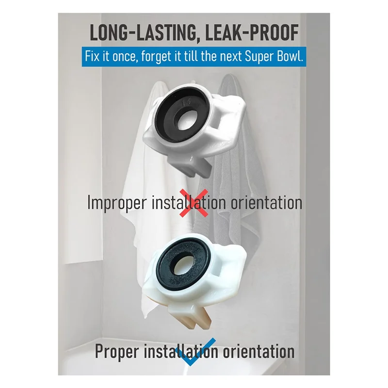 Универсальный комплект для ремонта переключателя носика для ванны YLS-2-Pack, герметичные запасные части для ремонта смесителей для ванны