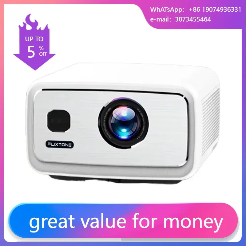 

D9W Ultra Projector 1080P Projector Supporting 4K 3000 ANSI Brightness With Android 12.0 3+128G