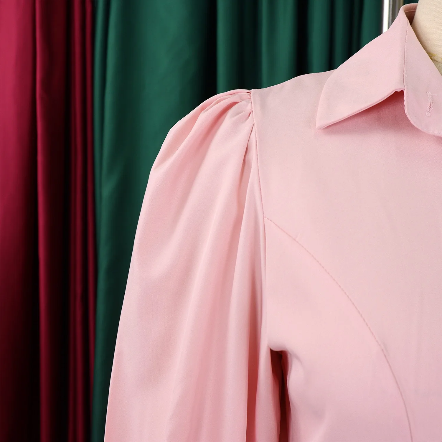 Elegante Hemden, Kleider für Damen, Umlegekragen, einreihig, plissiert, knöchellang, modisch, für Damen, Geburtstag, Party, Abendessen